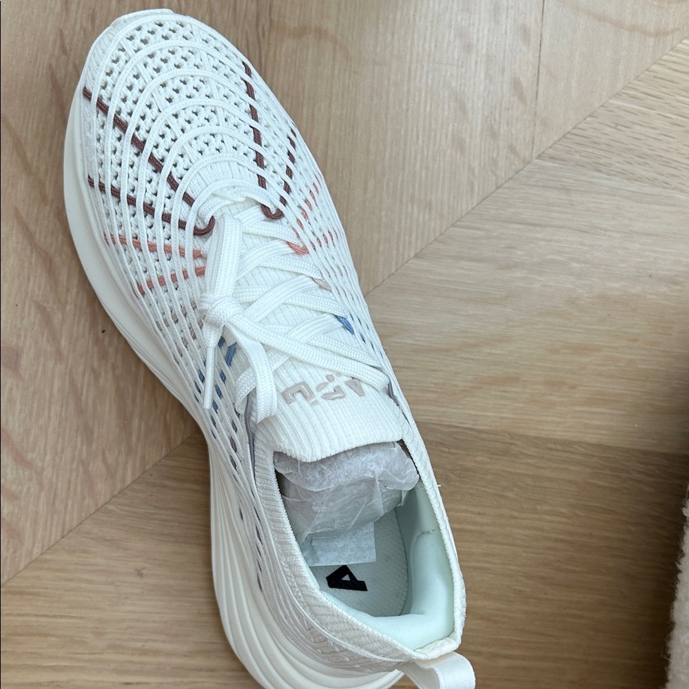 APL White and Red Athletic Shoes Zipline